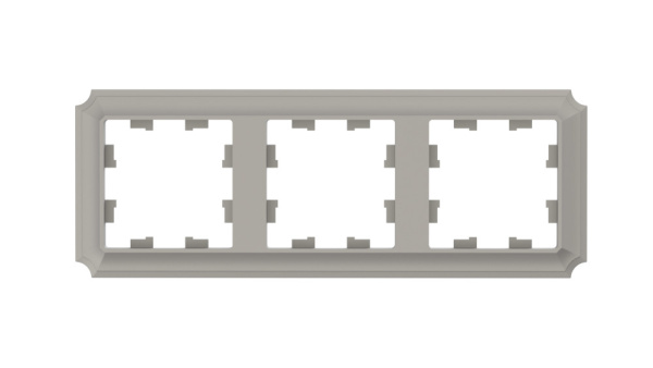 ATLASDESIGN ANTIQUE 3-постовая РАМКА, универсальная, ШАМПАНЬ Schneider Electric