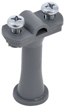 Держатель проводника круглого 6-10мм h=59мм пластик серый IEK