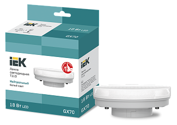 Лампа светодиодная T110 таблетка 18Вт 230В 4000К GX70 IEK