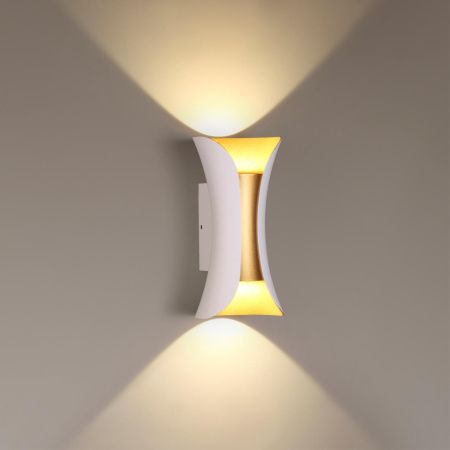 Настен.св-к LED 4000K 6W 220V IP54 KRISTA бел/золот/металл ODEON LIGHT