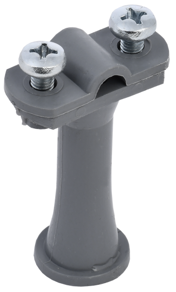 Держатель проводника круглого 6-10мм h=59мм пластик серый IEK