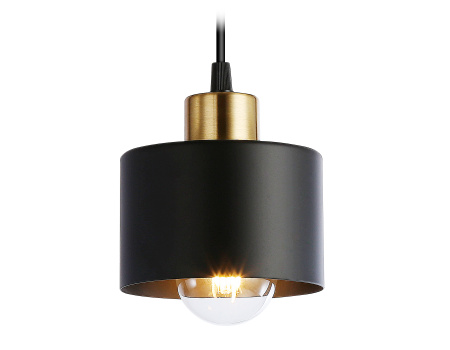 Подвесной светильник в стиле лофт TR8113 BK/BS черный/латунь E27 max 40W D120*940 Ambrella Light