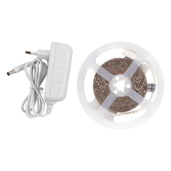 Лента светодиодная GLS-2835-60-4.8-12-IP20-PRO-3-5-KIT готовый комплект 5м с адаптером General