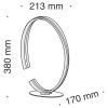 Настольная лампа 18Вт 3000K Черный IP20 Azumi MOD036TL-L23B Technical