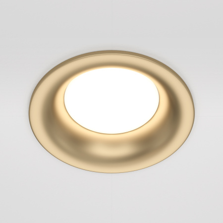 Встраиваемый светильник 1*GU10 50Вт Матовое Золото IP20 Downlight DL027-2-01-MG Technical Maytoni
