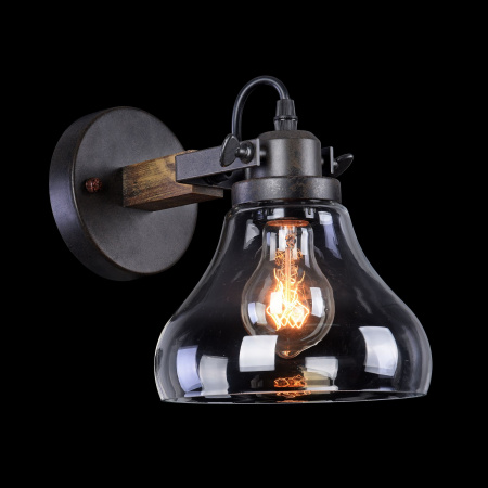 Настенный светильник (бра) 1*E27 60Вт Черный IP20 Lorenza FR4171-WL-01-B Freya