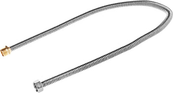 Подводка "ЭКСПЕРТ" сильфонная из нержавеющей стали, для воды, г/ш (гайка-штуцер), 1/2", 0,8м ЗУБР