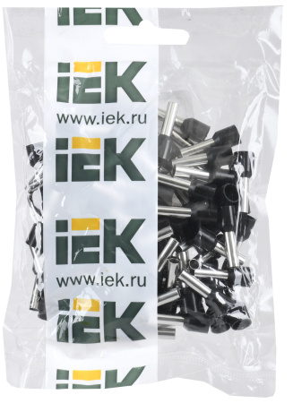 Наконечник НШВИ 6,0-12 черный (100шт/упак) IEK