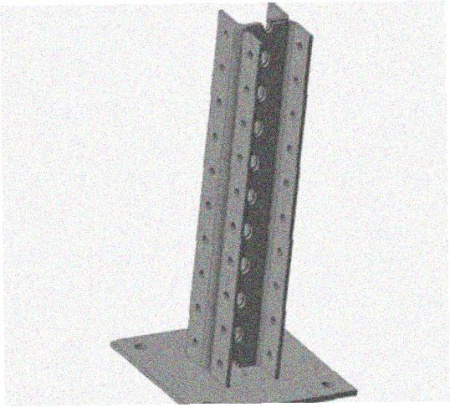 Стойка напольная (потолочная) сдвоенная СНПС1720 УТ1,5,горячее цинкование, S2,5