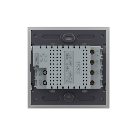 Сенсорный выключатель Livolo 3 клавиши 1 пост Серый UK стандарт VL-B603-3IG