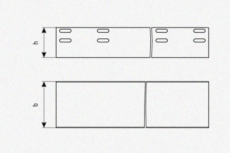 Лоток глухой ЛМГ 50х50х2000 УТ1,5, горячее цинкование, S1,0