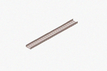 Лоток замковый перфорированный ЛМЗ 150х150х3000 УТ1,5, оцинкованный лист, S1,5