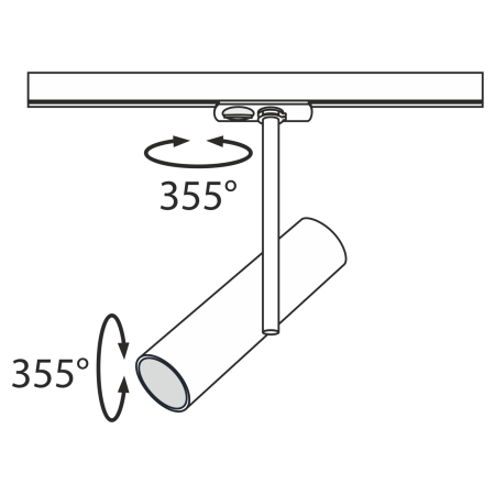 Светильник трековый 1*GU10 50Вт Черный IP20 Elti TR005-1-GU10-B Technical