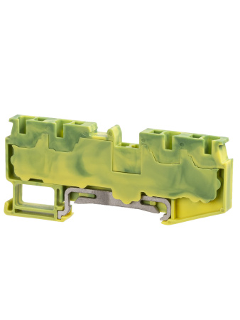 Зажим клеммный безвинтовой ЗКБ PEN быстрого зажима 4 вывода 4 мм2 (Ph-C PT 4-QUATTRO-PE) TDM