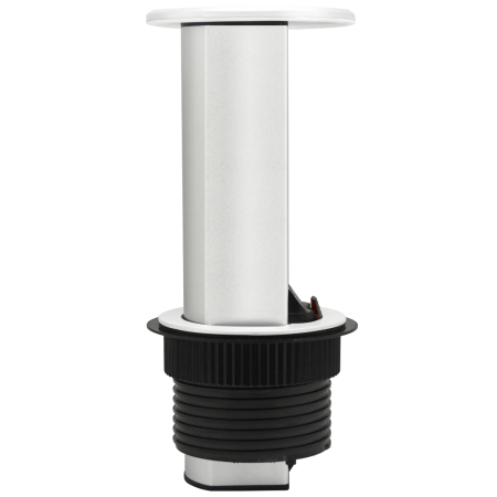 Donel Настольный встраиваемый выдвижной розеточный блок Vertical 6 мод. (3 мод. 45х45), белый