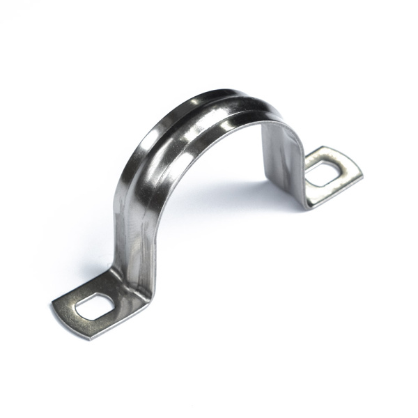 Скоба металлическая двухлапковая СМД(INOX) d38-40 мм (10 шт/уп) Промрукав