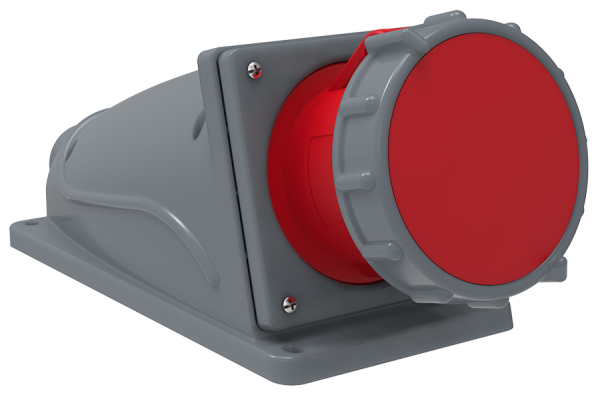 Розетка стационарная ССИ-134 63А-6ч/380-415В 3Р+РЕ IP67 MAGNUM IEK