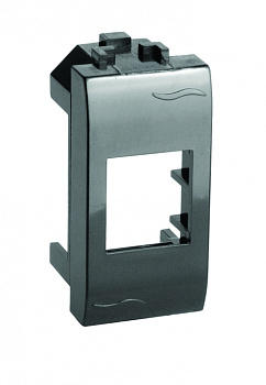 Адаптер для информационных разъемов Keystone, черный, 1мод. DKC