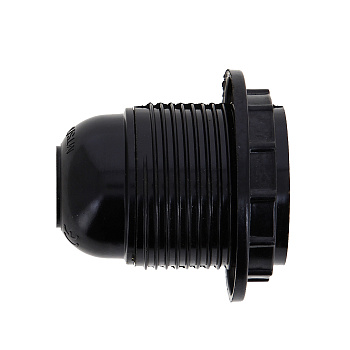 Патрон карболитовый с кольцом Е27 черн, без наклейки PROxima EKF