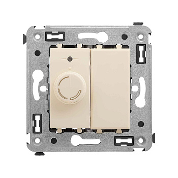 Диммер поворотный в стену, "Avanti", "Ванильная дымка" DKC