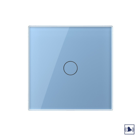 Сенсорный дверной звонок 1 клавиша 1 модуль Синий Livolo