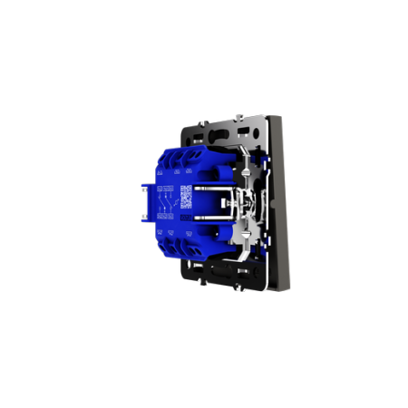 Проходной переключатель встраиваемый Voltum S70 двухклавишный 10А, (кашемир)