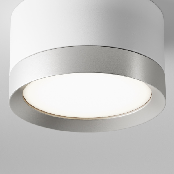 Потолочный светильник 1*GX53 15Вт Белый с Серебром IP20 Ceiling & Wall C086CL-GX53-SRD-WS Technical Maytoni