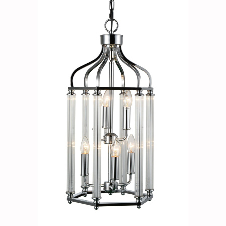 Люстра подвесная Хром/Хром, Прозрачный E14 6*40Вт SL239.103.06 ST LUCE