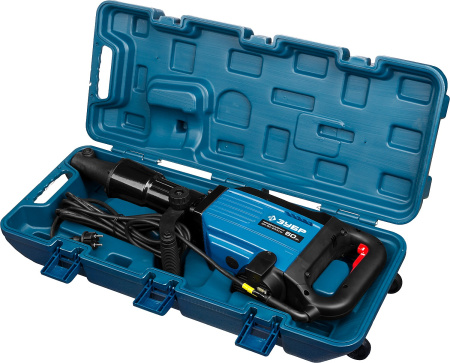 Молоток отбойный "Бетонолом", Профессионал ЗМ-50-2000 ВК, HEX28, 50 Дж, 20 кг, 1400 уд/мин, 2000 Вт, АВТ, кейс ЗУБР