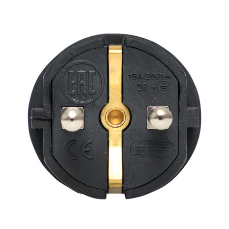 Вилка угловая каучуковая 230В 2P+PE 16A IP44 PRO EKF