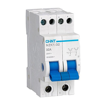 Модульный переключатель NZK1-32 2П 32А 3 положения (R) CHINT