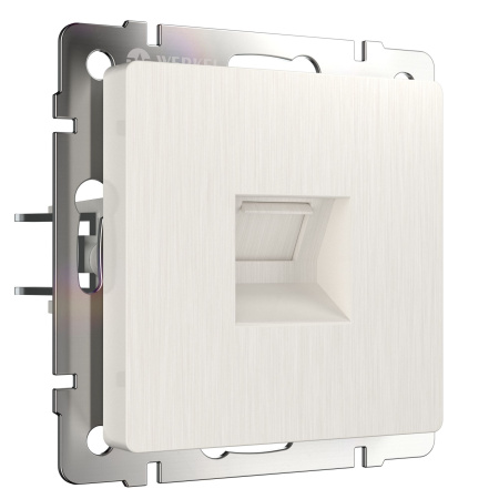 Телефонная розетка RJ-11 (перламутровый рифленый) СУ IP20 Werkel