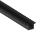 Donel встраиваемый алюминиевый профиль под шпаклевку, 40х76х2000. Цвет: Черный матовый, RAL9005, Серия:DN8ALE