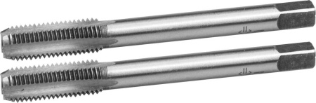 М8x1.0мм, комплект метчиков, сталь 9ХС, ручные, 4-28006-08-1.0-H2 ЗУБР