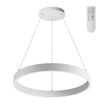 Св-к подвесной димм.,в комплекте пульт ДУ (2.4G) IP20 LED 3000К~6000К 50W 220V белый ITER NOVOTECH