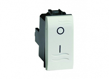 Двухполюсный выключатель, белый, 1мод. DKC