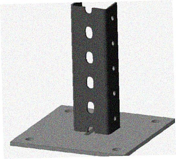 Стойка напольная (потолочная) СНП800х4 УХЛ1,горячее цинкование, S4,0