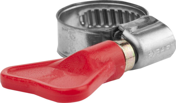 Хомуты Бабочка, нерж. сталь, накатная лента 9 мм, 12-20 мм, 2 шт, Профессионал ЗУБР