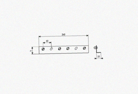 Соединитель лотковый замковый СЛЗх85 УХЛ1, оцинкованный лист, S1,5