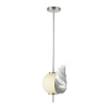 Подвес E14 1*40W JUNGLE серебристый/белый/стекло ODEON LIGHT