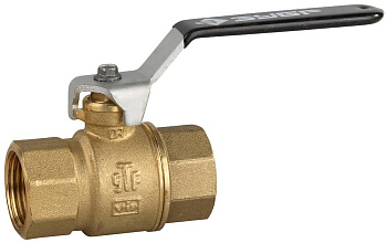 Кран шаровой полнопроходной "мама-мама", ручка, латунь DZR, 1" ЗУБР