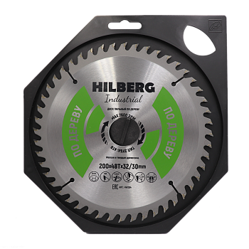 Диск пильный Industrial Дерево 200*32/30*48Т HW204 Hilberg