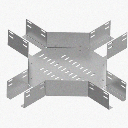 Лоток крестообразный глухой КМГ 600х80 УХЛ1, горячее цинкование, S1,5