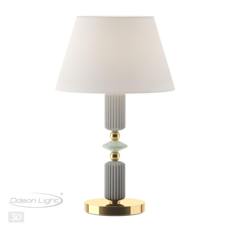 Настольная лампа E27 1*60W CANDY золото/разноцветн./керамика/абажур B ODEON LIGHT