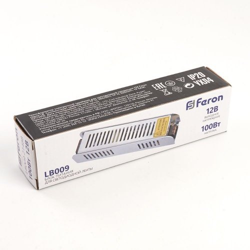 Блок питания для светодиодной ленты 100W 12V (драйвер), LB009 Feron фото 6