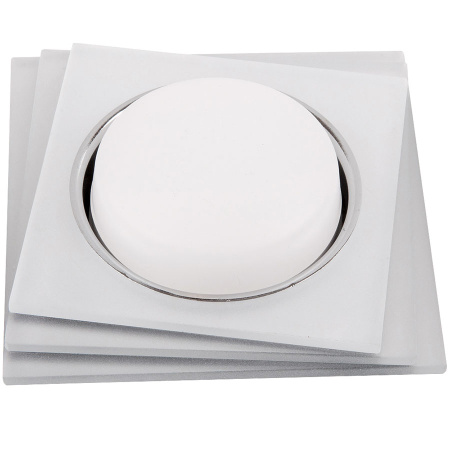 Светильник встраиваемый GX53-H38 квадрат 3-х уровневый матовый General