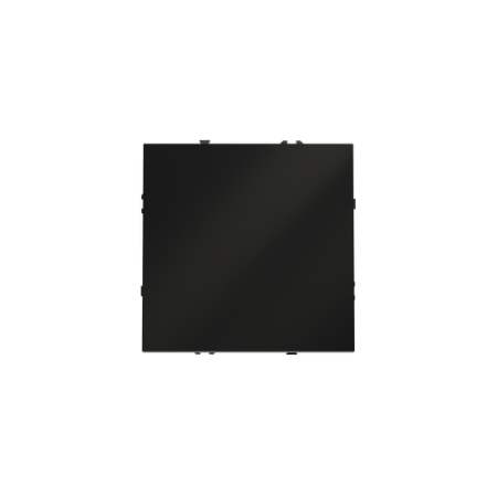 Выключатель с самовозвратом встраиваемый Voltum S70 одноклавишный 10А, (черный матовый)