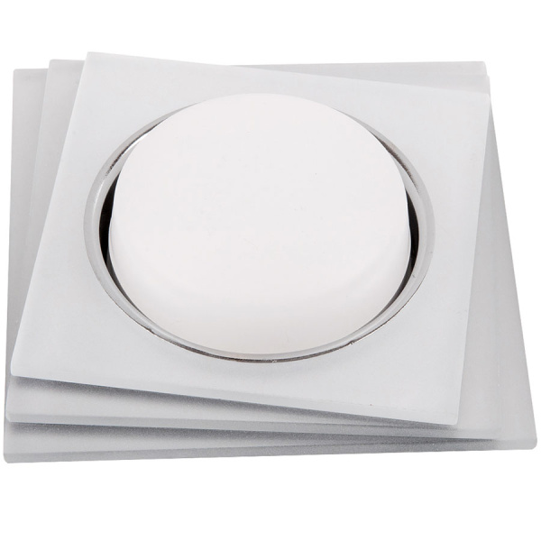 Светильник встраиваемый GX53-H38 квадрат 3-х уровневый матовый General