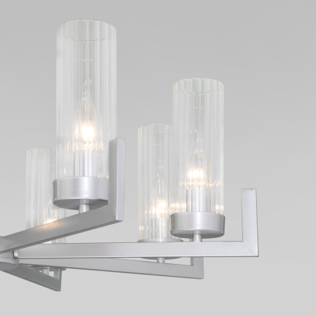 Подвесная люстра 8*E14 40Вт серебряный IP20 Arganie (60133/8 серебро) Eurosvet