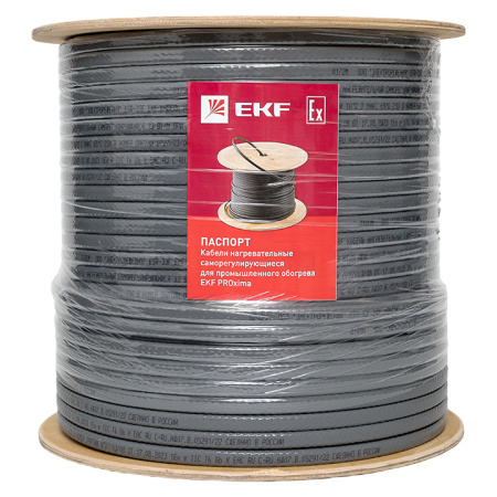 Саморегулирующийся нагревательный кабель ESR-10F (10 Вт/м) 200 м, фторопласт EKF Саморегулирующийся нагревательный кабель ESR-10F (10 Вт/м) 200 м, фторопласт EKF